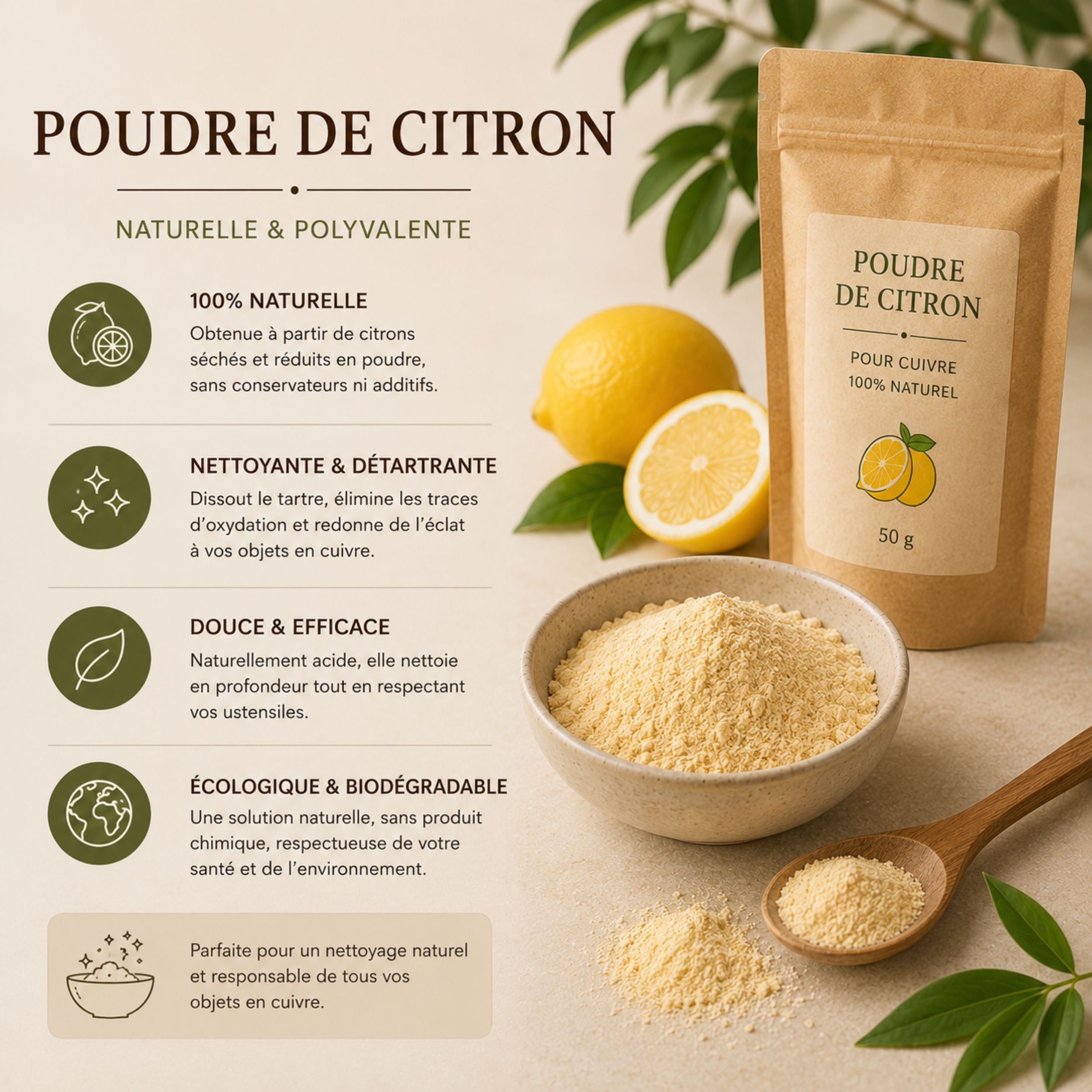Kit d'entretien Cuivre - 100% Naturel