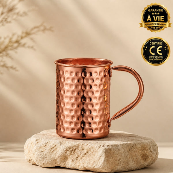 Mug en Cuivre Martelé