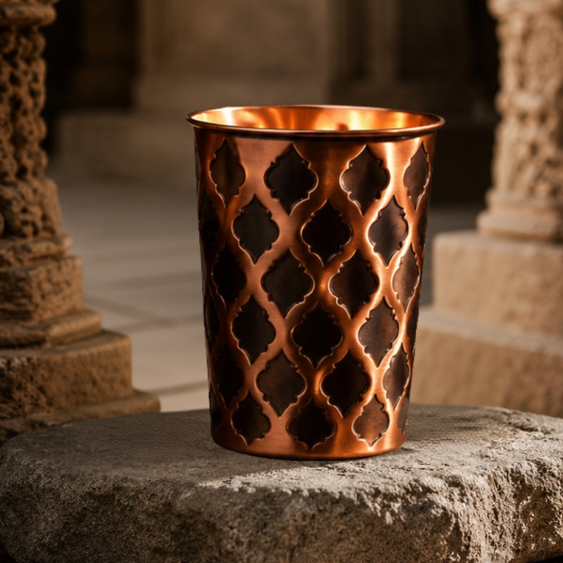 Verre en Cuivre Massif Diamond 99,9%