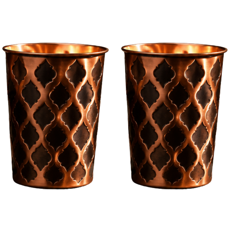 Verre en Cuivre Massif Diamond 99,9%
